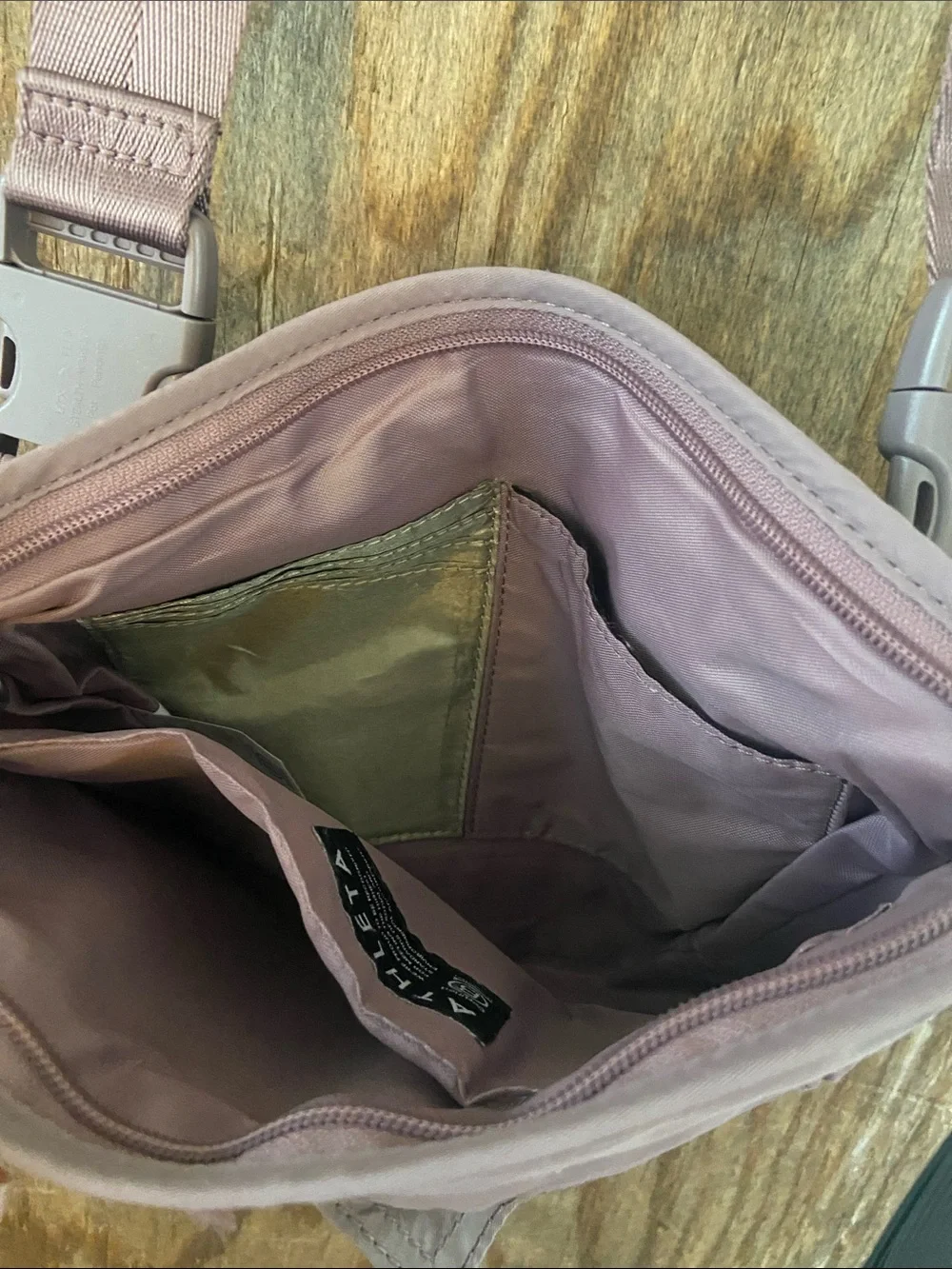 Athleta Mauve Crossbody Messenger Bag